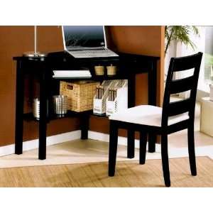 2PC Modern Style Corner Writing Desk With Writing Desk And Upholstered 