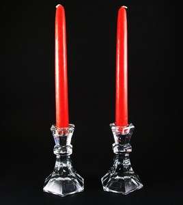 Towle 24% Lead Crystal Candle Holders  