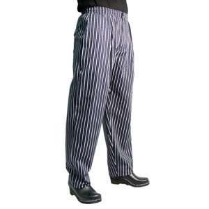  Inch Waist Chef Revival P019BGS Black Executive Chef Pants with Blue 