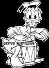 Donald Duck Bongo Drum Disney Car Window Decal Sticker