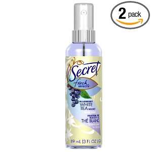  Secret Fresh Effects Blueberry White Tea Body Mist, 3 
