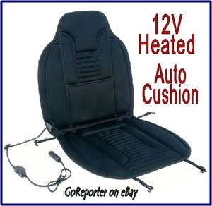 12 Volt Heated Auto Car or Truck Seat Cushion   Seat Warmer   DC Power 