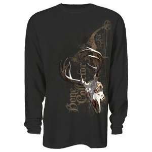  Club Red Bone Collector Skull Long Sleeve Thermal Charcoal 