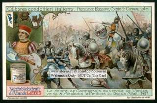 Francesco Bussone Italian Condottieri c1910 Card  