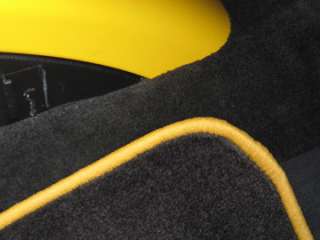   of the carpet and the yellow/gold serged edging inside a yellow SSR