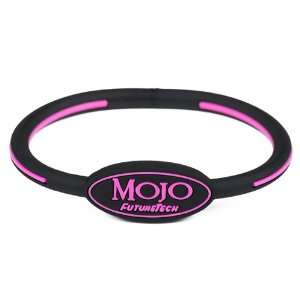  7 Single MOJO Holographic Wristband Black / Pink 