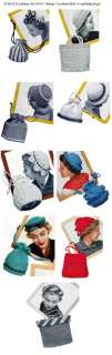CD title CROCHETED HATS & BAGS cotton yarn patterns  