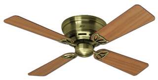  Brass Low Profile Design   Only 8.75 From Ceiling To Bottom Of Fan 