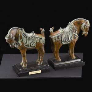  Bronze Horse Bookends for Equestrian 