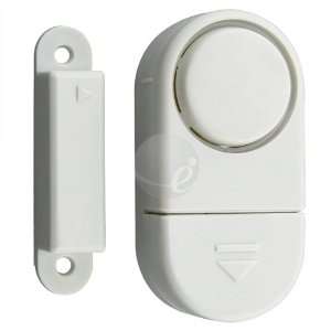  Wireless Door/Window Entry Burglar Alarm , 90dB White 