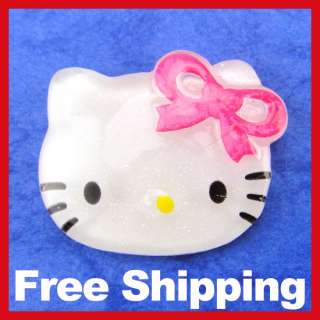 Q167 Lucite Flatback charm bead Kitty head (3pcs)  