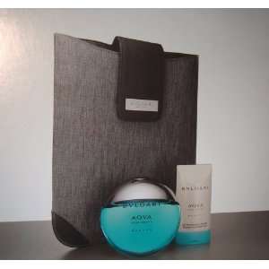 Bvlgari Aqva Marine Pour Homme 2 Piece Gift Set w/ PC Tablet Cover (3 