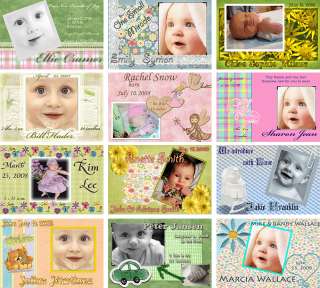 100 BIRTH ANNOUNCEMENTS TEMPLATES PSD PHOTOSHOP on DVD  