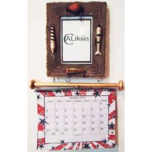  Fishing Picture Frame & Calendar Holder