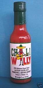 Chili Willy Habanero Hot Sauce 5oz bottle  