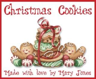 12 Personalized Christmas Cookie Gift Labels  