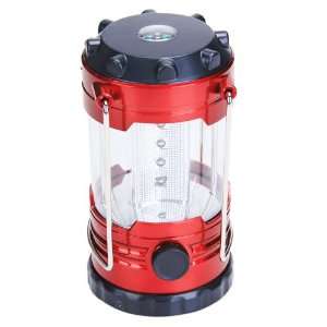  Red 12 LED Camping Lantern Light w/ Compass Sports 