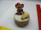 HOMCO holiday trinket boxes mice bears 8901 christmas