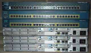 THREE Cisco 2600 Series Routers having 1 FAST ETHERNET PORT 