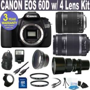  BRAND NEW CANON EOS 60D w/ CANON 18 135 IS LENS + CANON 55 250 