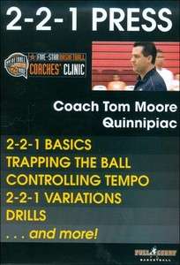 Basketball Coaching Dvd UConn 2 2 1 Press Instruction video Moore 