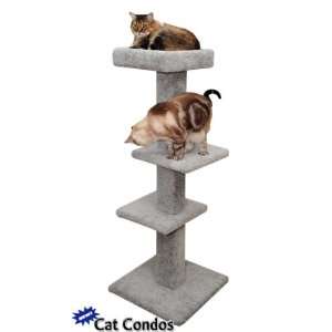  3 Tier Cat Scratching Perch   Beige