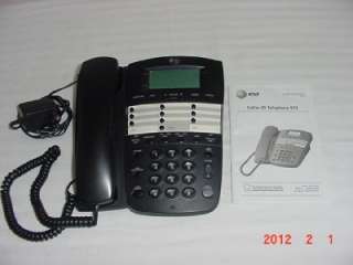 AT&T 972 2 Line Speaker Conference Display Phone with power adapter 