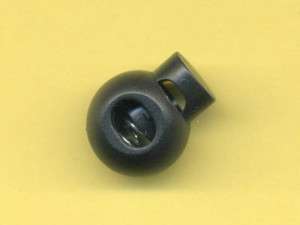 7000 pcs 7/8 Black Ball Plastic Cord lock Round  