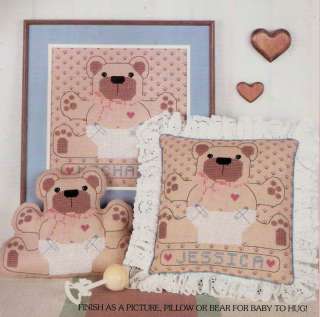 Baby Teddy Bear Counted Cross Stitch Kit  