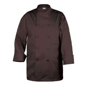  Chef Works CCBA CHO Basic Chef Coat, Chocolate Brown, 2X 