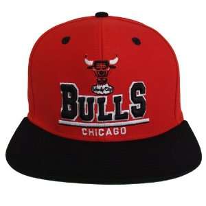  Chicago Bulls Retro 3D Snapback Cap Hat Red Black 