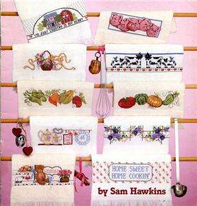 Out of Print Cross Stitch Book of Kitchen Towel Designs & White 