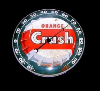 very nice collectable Pam Orange Crush soda thermometer