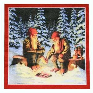  Swedish Christmas Napkins   Tomtes Campfire Kitchen 