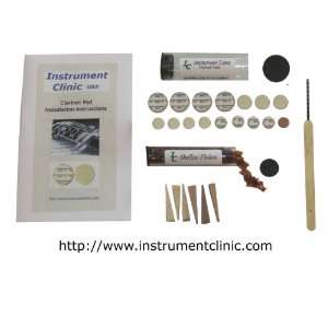  Instrument Clinic Universal Clarinet Pad Kit, with 