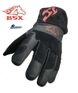   Bsx Bs50 Vulcan Mig Stick Red Flame Weld Gloves 13332905547  