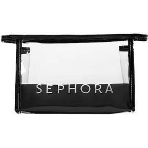    SEPHORA COLLECTION Signature Clear Cosmetic Case Black Beauty