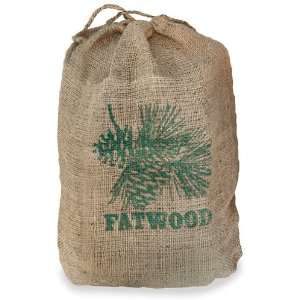  8 Pounds of Fatwood in a Burlap Sack
