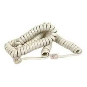  Coiled Telephone Handset Cord 25ft Ivory  Players 