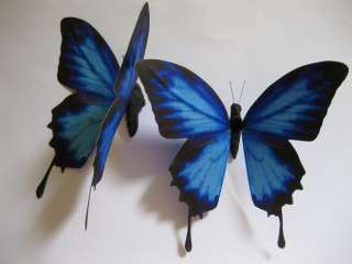 Blue Butterfly Wedding Decoration Cake Topper 4.5  