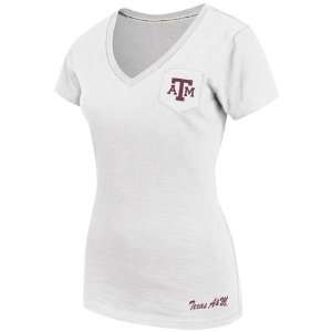 Colosseum Athletics Womens Texas A&M University Vision V neck T shirt 