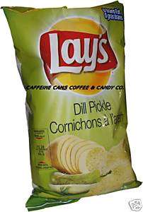 FRITO LAYS DILL PICKLE CHIPS 17 x 220g BAGS  