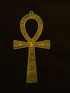 brass Ankh 7 egyptian wall hanging hand made engraved key of life 