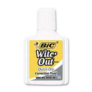   Bic Wite Out Quick Dry Correction Fluid BICWOFQD12WE