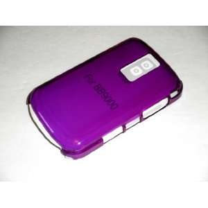  (PURPLE) Transparent Crystal Clear Plastic Back Cover Protector 