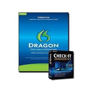 NEW Dragon Naturally Speaking 11 Premium & CheckIt Diagnostics Bundle 