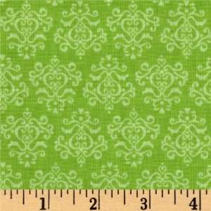   Christmas Candy Damask Green Fabric By The Yard Arts, Crafts & Sewing