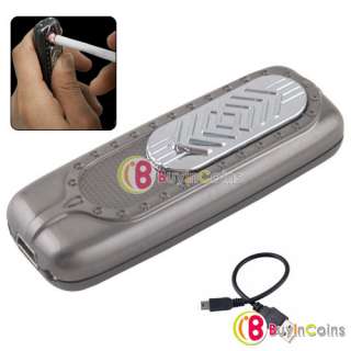   USB Powered Green Rechargeable Flameless Electronic Cigarette Lighter