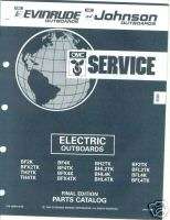 1992 Evinrude Johnson electric Outboard Parts Catalog  