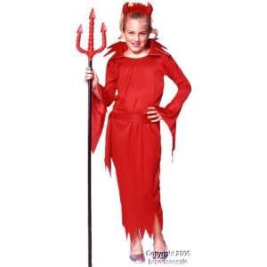  Kids Red Devil Girls Halloween Costume (SizeMedium 8 10 